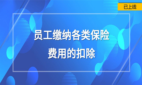 員工繳納各類保險費用的扣除