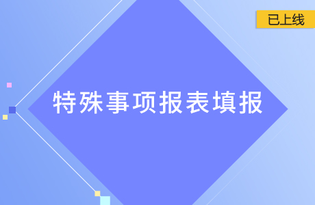 特殊事項報表填報