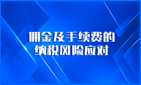 傭金及手續費納稅風險應對